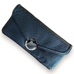 Deux Lux Black Vegan Leather Wallet Continental Size